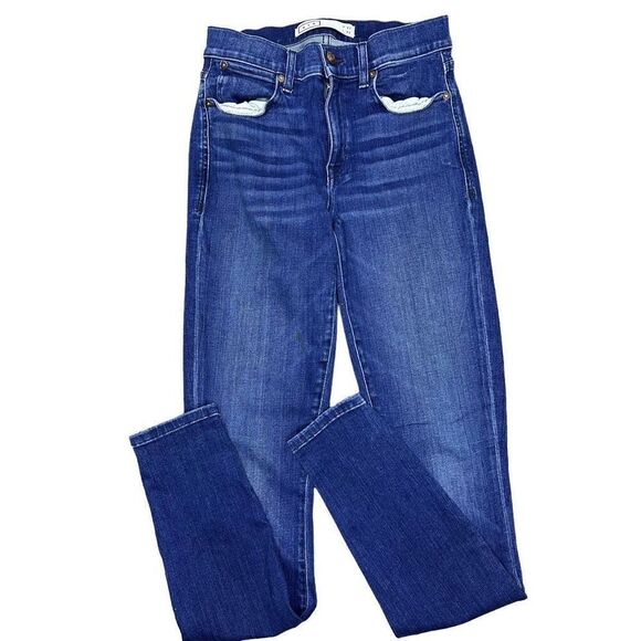 AYR The Chiller Blue Denim Sunrise High Rise Skinny Stretch jeans size 27 - Picture 3 of 5
